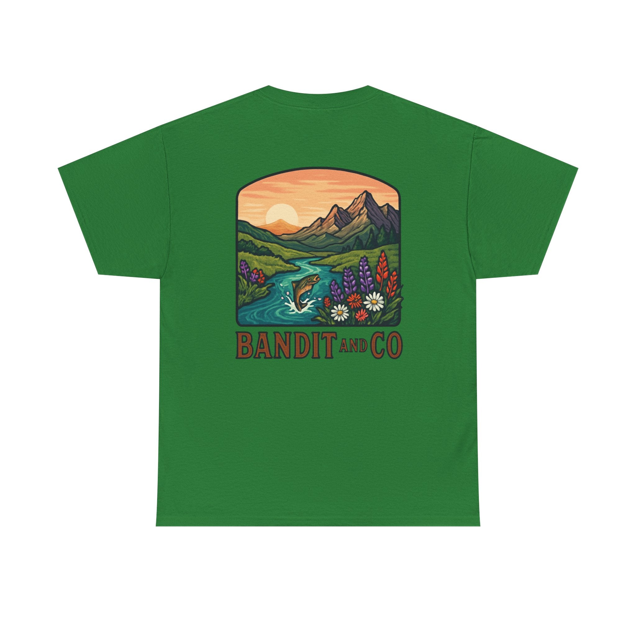 Nature-Inspired Unisex Heavy Cotton Tee - Cozy Outdoor Vibes for Adventure Lovers, Gift for Camping, Hiking, and Nature Enthusiasts