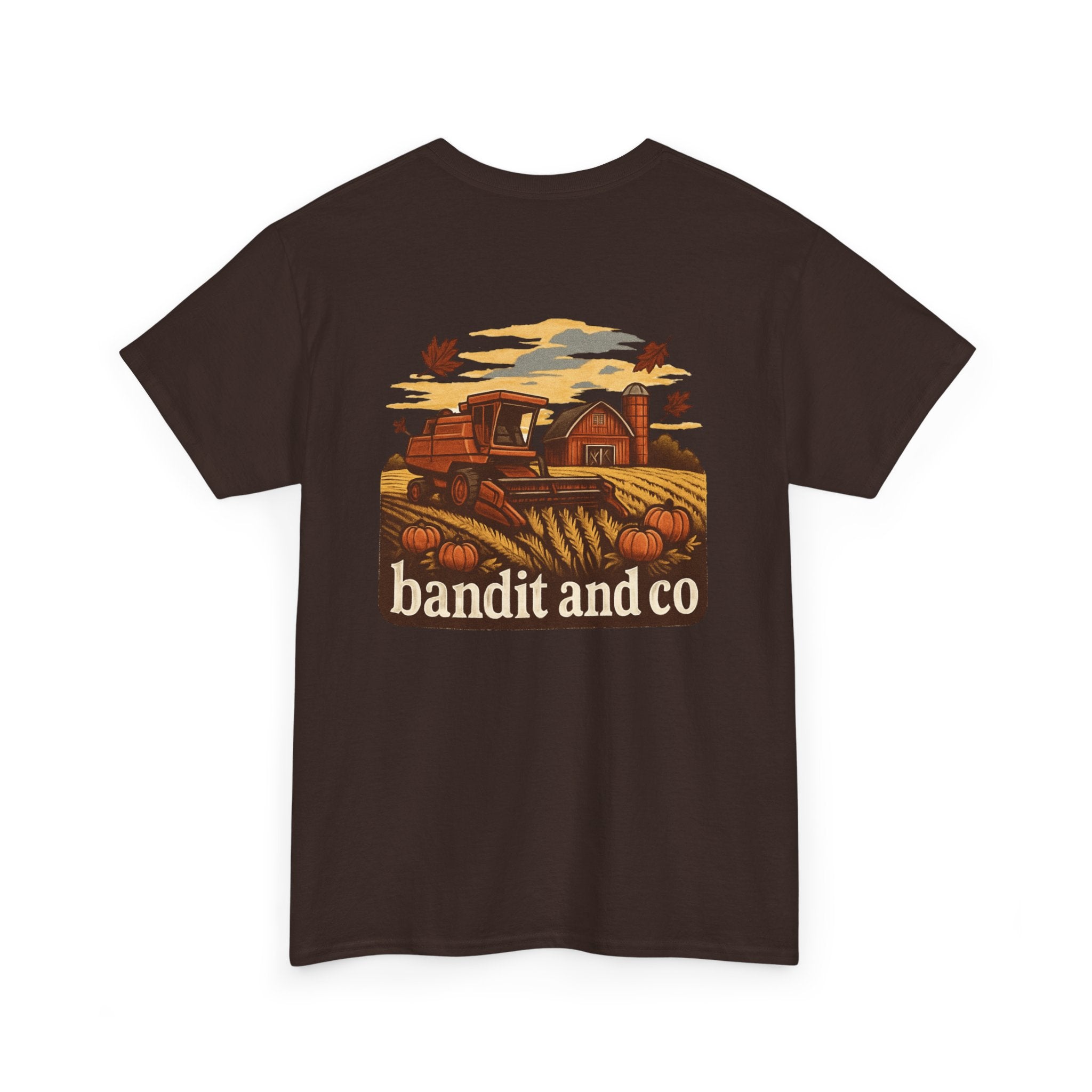 Autumn Harvest Unisex Heavy Cotton Tee, Casual Fall Shirt, Pumpkin Patch Tee, Vintage Farm Tee, Gift for Farmers, Fall Apparel