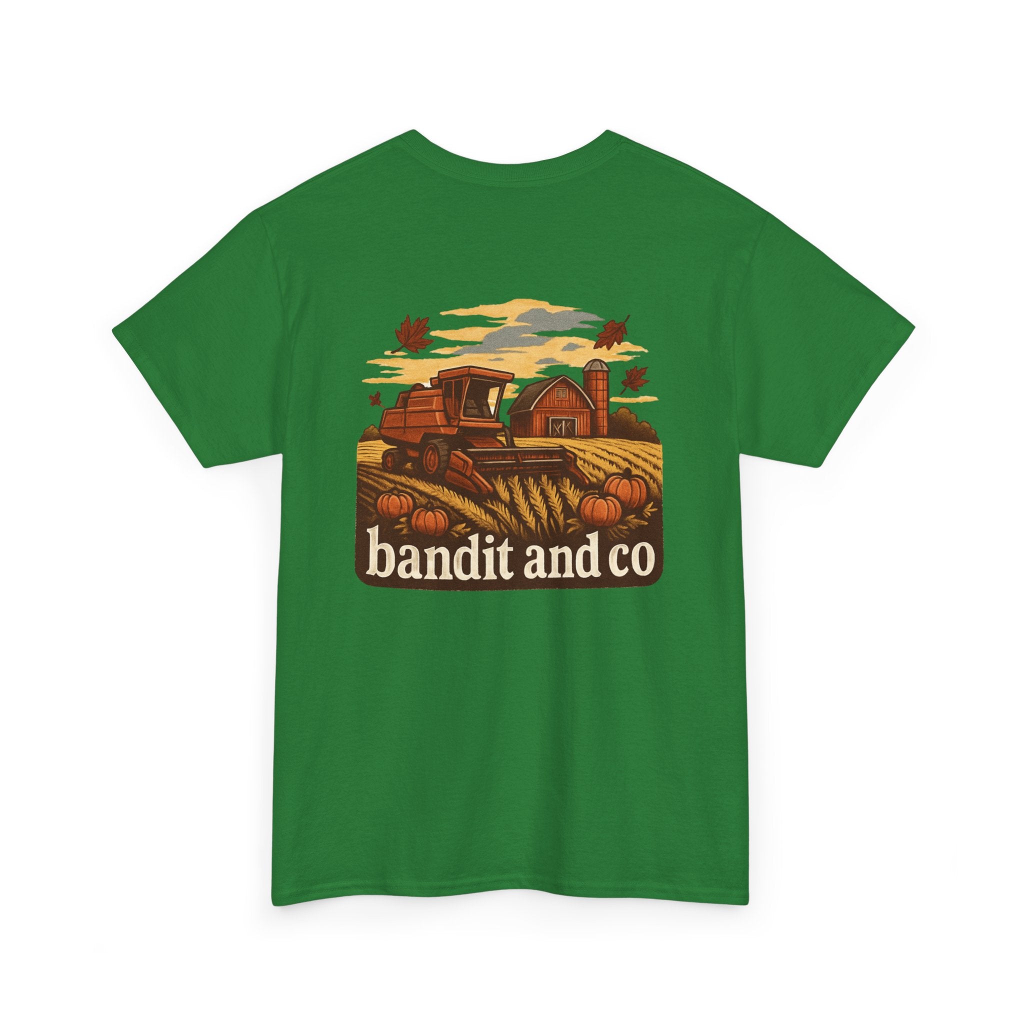 Autumn Harvest Unisex Heavy Cotton Tee, Casual Fall Shirt, Pumpkin Patch Tee, Vintage Farm Tee, Gift for Farmers, Fall Apparel