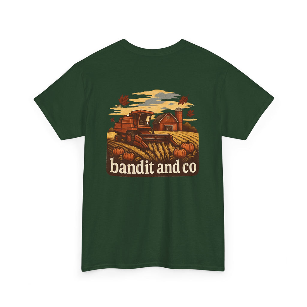 Autumn Harvest Unisex Heavy Cotton Tee, Casual Fall Shirt, Pumpkin Patch Tee, Vintage Farm Tee, Gift for Farmers, Fall Apparel
