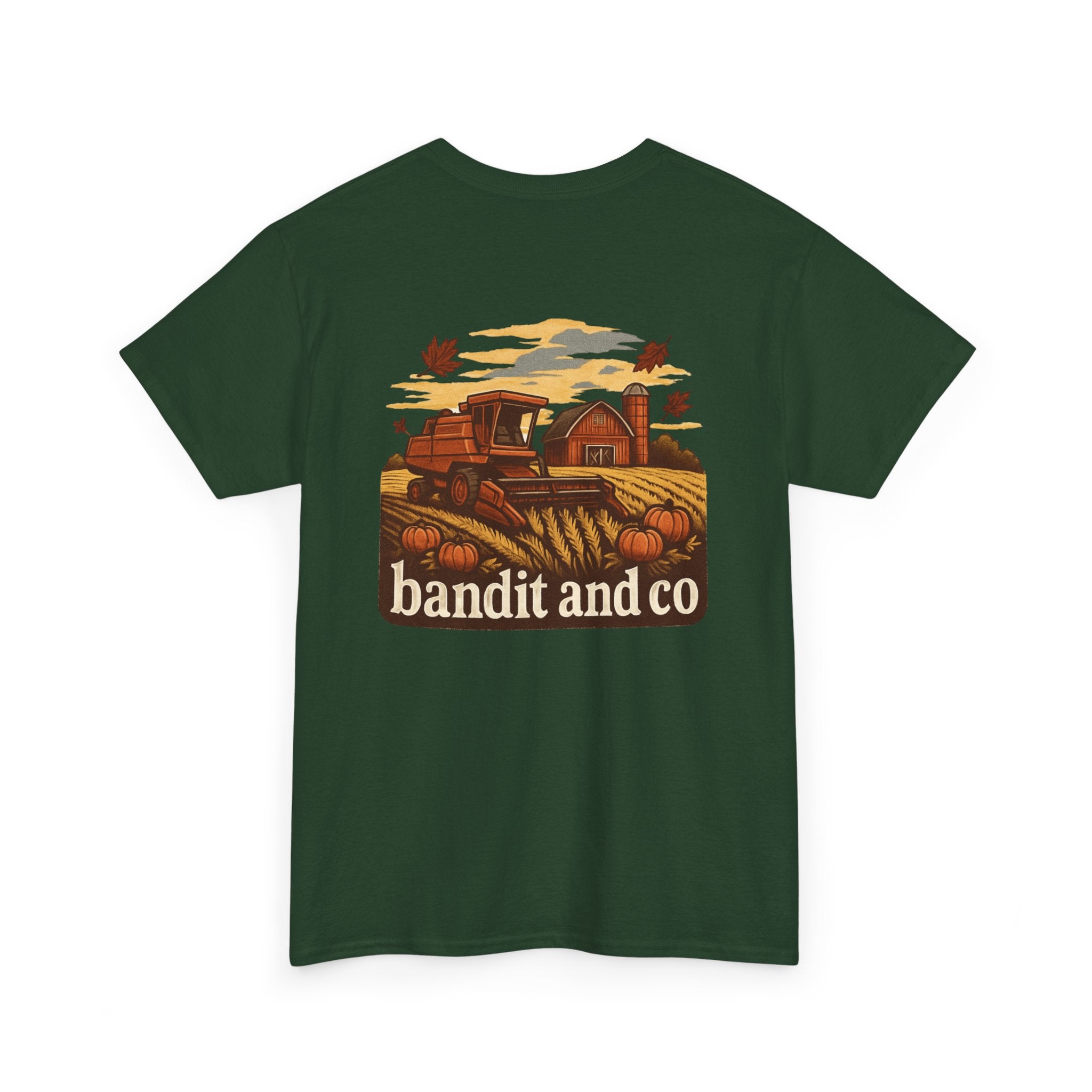 Autumn Harvest Unisex Heavy Cotton Tee, Casual Fall Shirt, Pumpkin Patch Tee, Vintage Farm Tee, Gift for Farmers, Fall Apparel