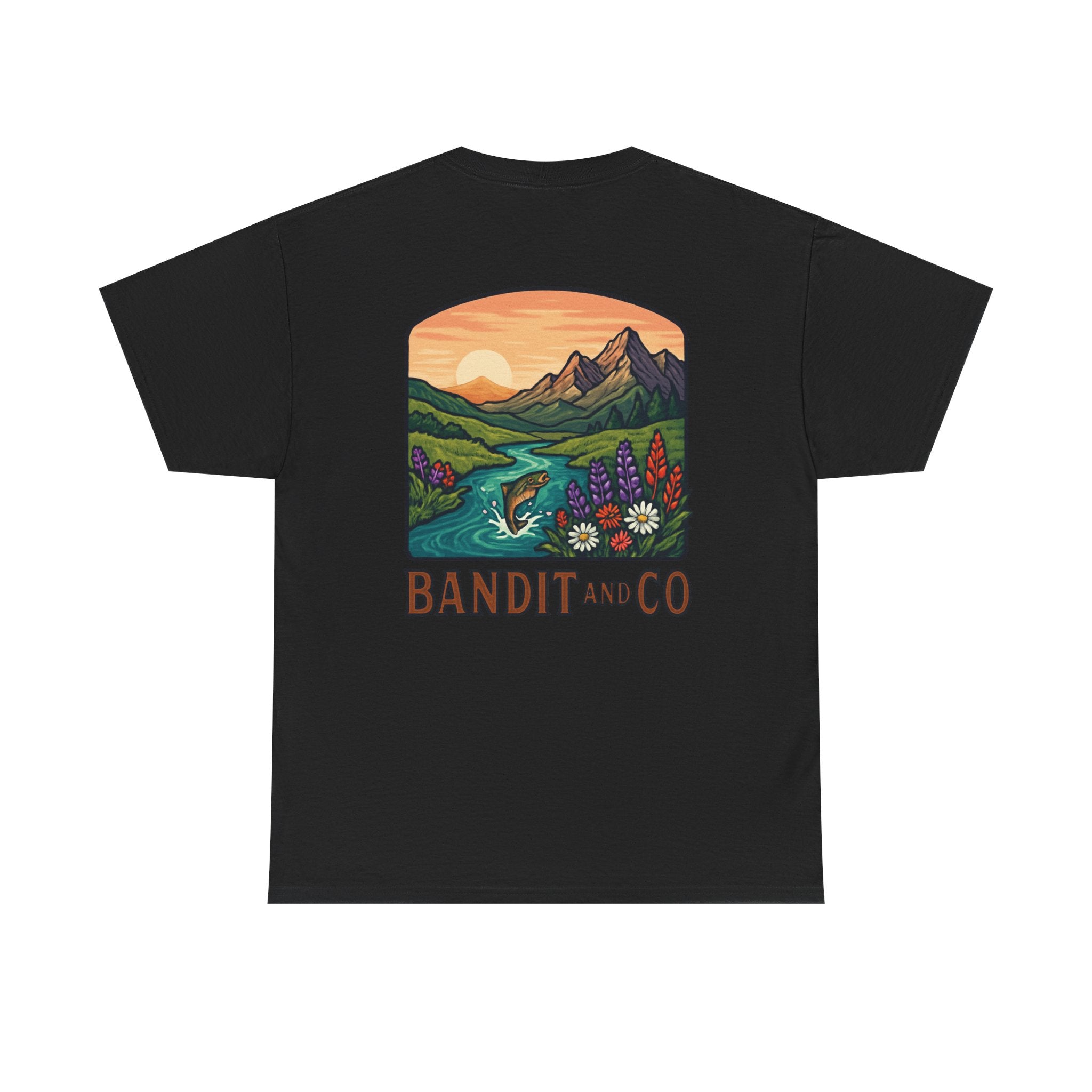 Nature-Inspired Unisex Heavy Cotton Tee - Cozy Outdoor Vibes for Adventure Lovers, Gift for Camping, Hiking, and Nature Enthusiasts