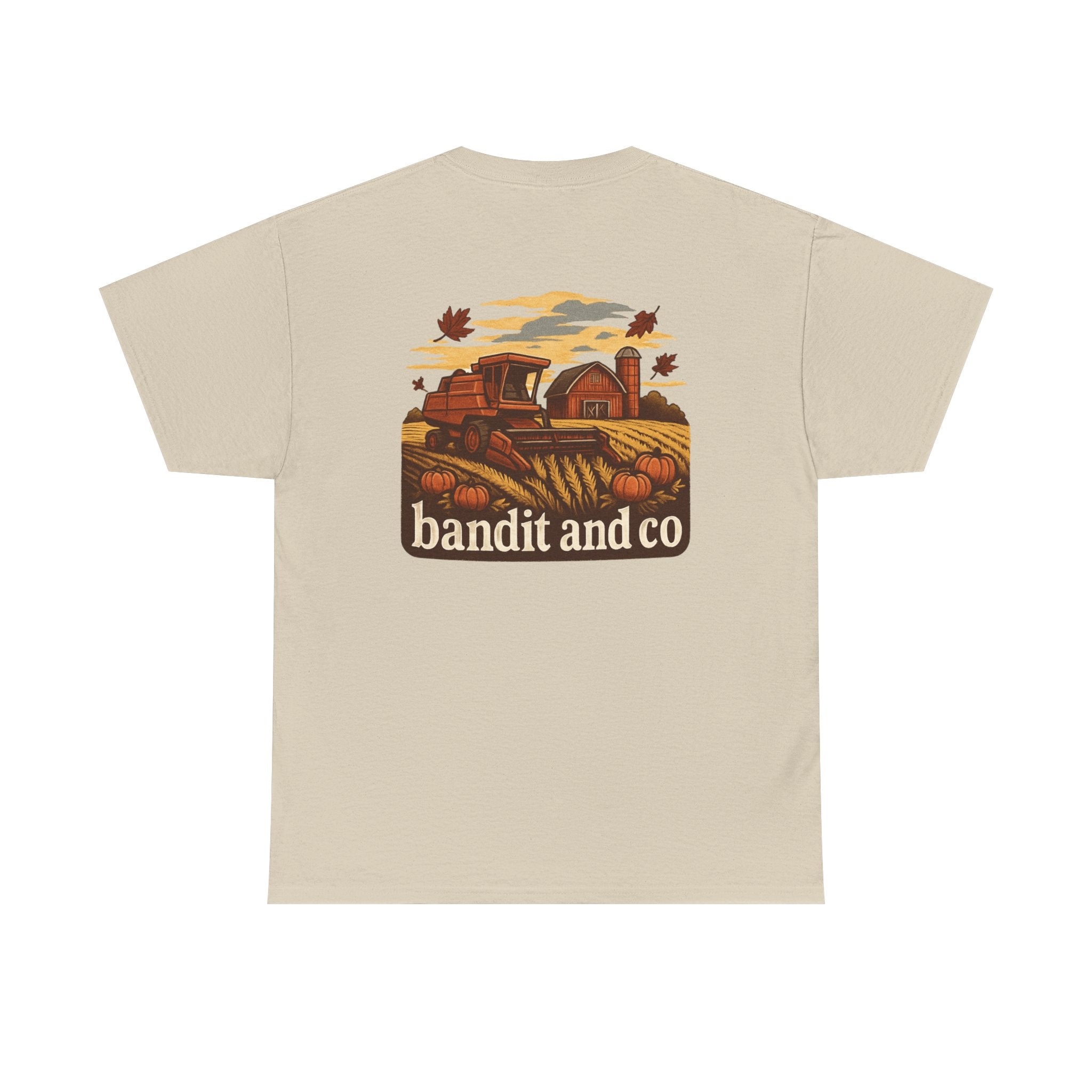 Autumn Harvest Unisex Heavy Cotton Tee, Casual Fall Shirt, Pumpkin Patch Tee, Vintage Farm Tee, Gift for Farmers, Fall Apparel
