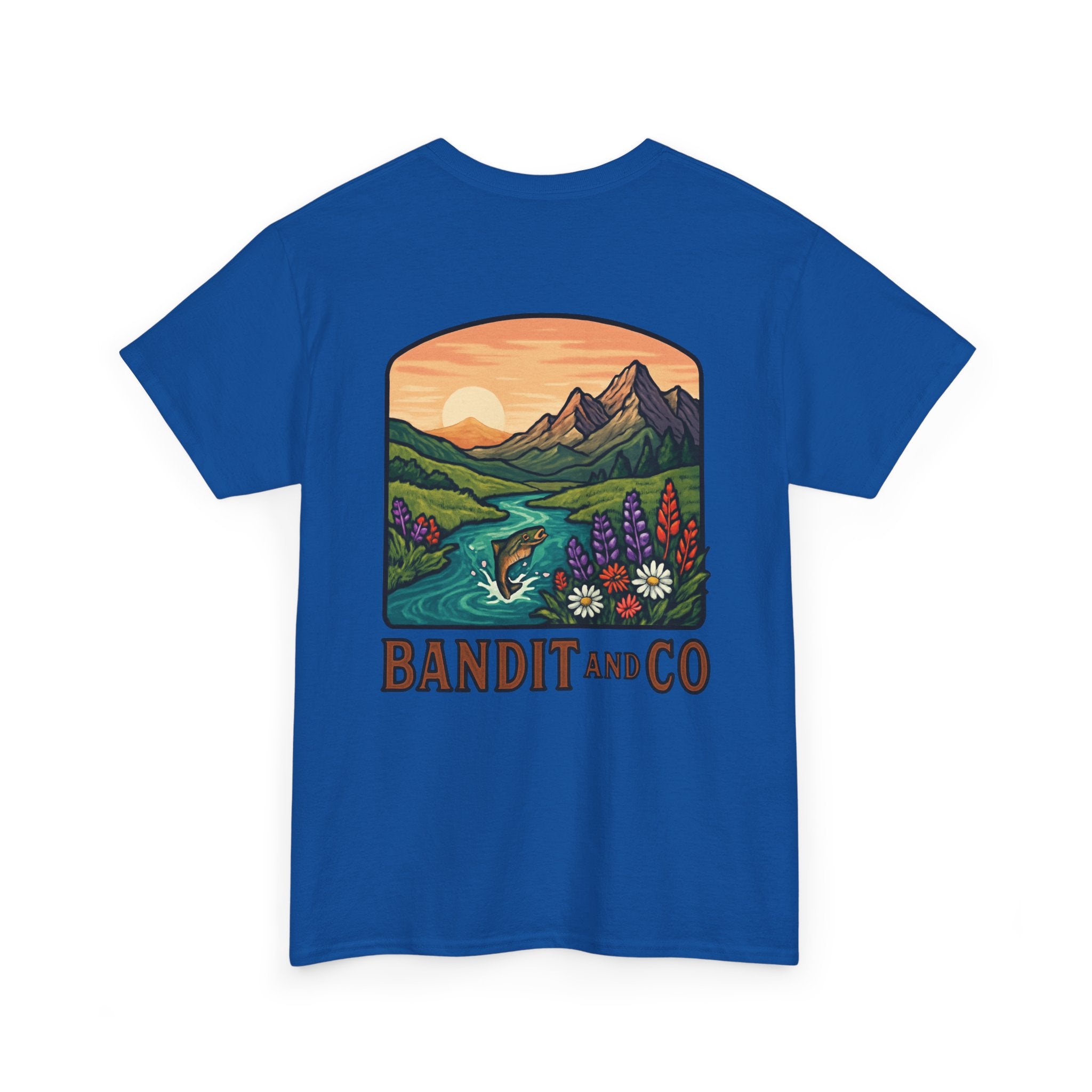 Nature-Inspired Unisex Heavy Cotton Tee - Cozy Outdoor Vibes for Adventure Lovers, Gift for Camping, Hiking, and Nature Enthusiasts