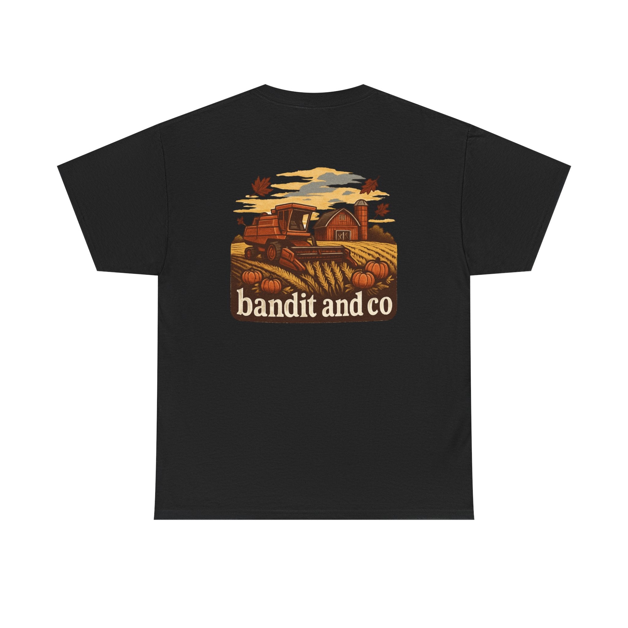Autumn Harvest Unisex Heavy Cotton Tee, Casual Fall Shirt, Pumpkin Patch Tee, Vintage Farm Tee, Gift for Farmers, Fall Apparel
