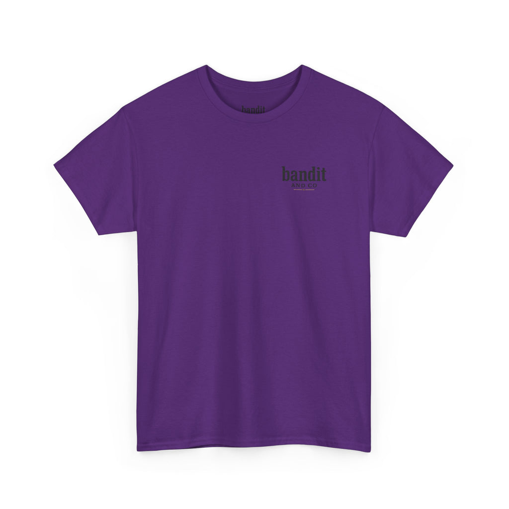 Bandit & Co. Unisex Heavy Cotton Tee, Casual Style, Graphic T-Shirt, Gift for Collectors, Everyday Wear, Cool Streetwear