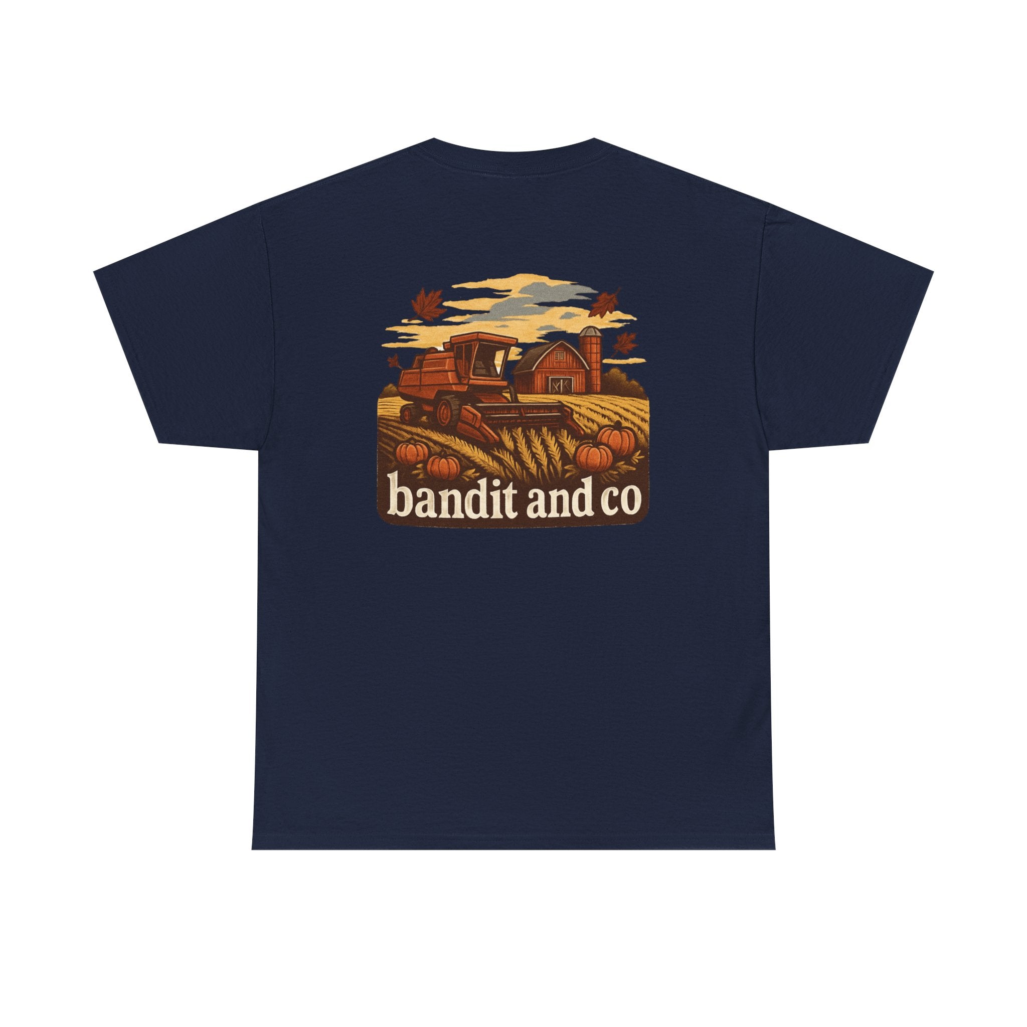 Autumn Harvest Unisex Heavy Cotton Tee, Casual Fall Shirt, Pumpkin Patch Tee, Vintage Farm Tee, Gift for Farmers, Fall Apparel