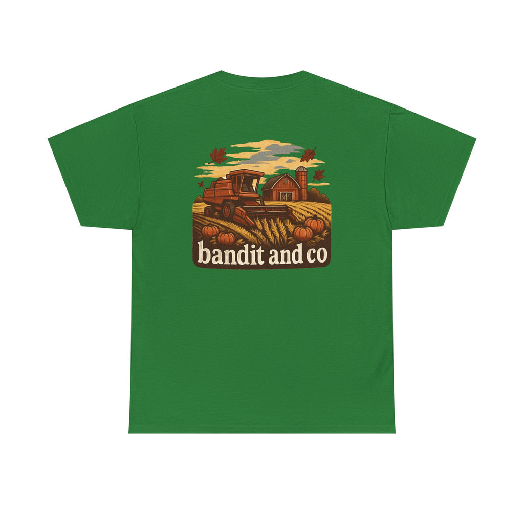 Autumn Harvest Unisex Heavy Cotton Tee, Casual Fall Shirt, Pumpkin Patch Tee, Vintage Farm Tee, Gift for Farmers, Fall Apparel