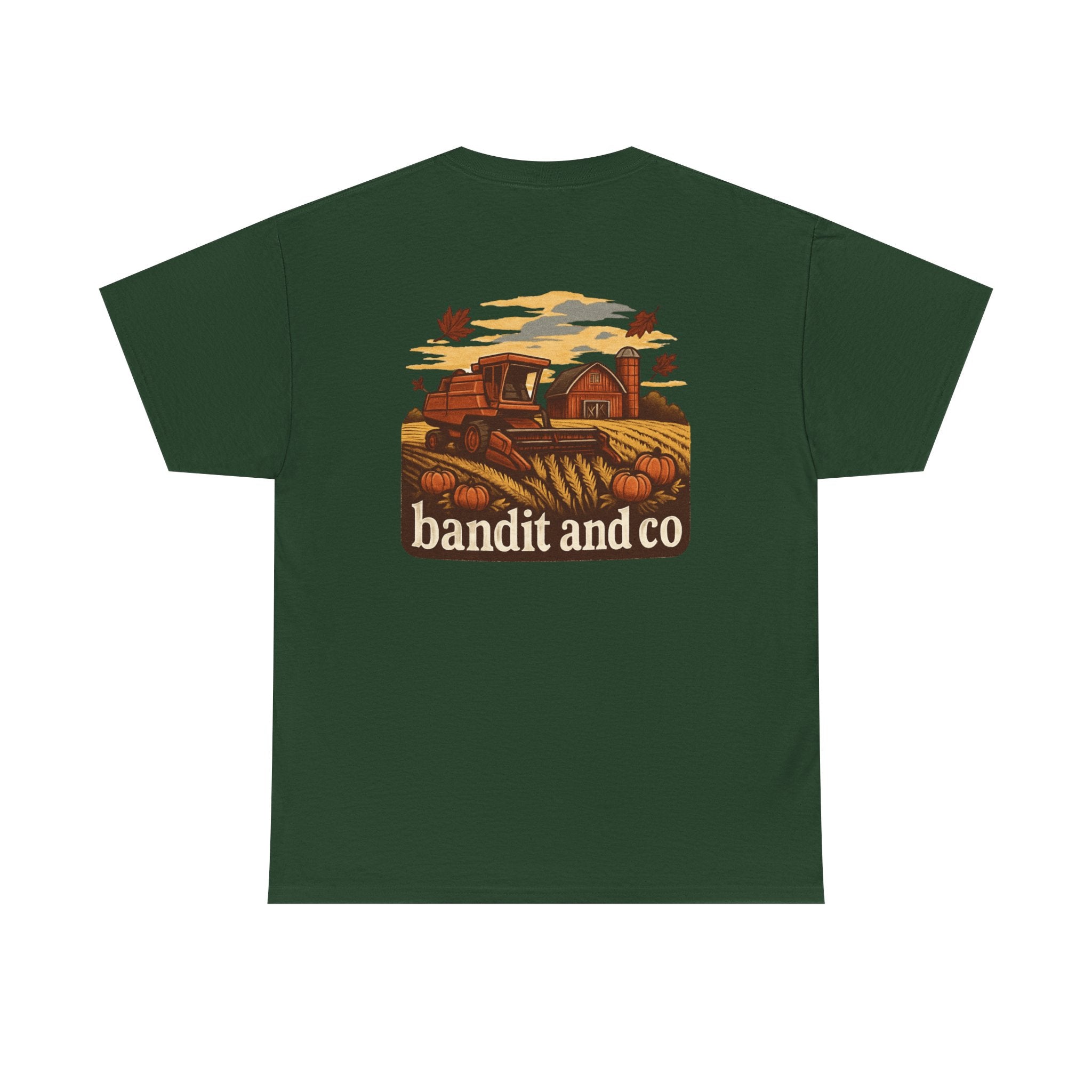 Autumn Harvest Unisex Heavy Cotton Tee, Casual Fall Shirt, Pumpkin Patch Tee, Vintage Farm Tee, Gift for Farmers, Fall Apparel