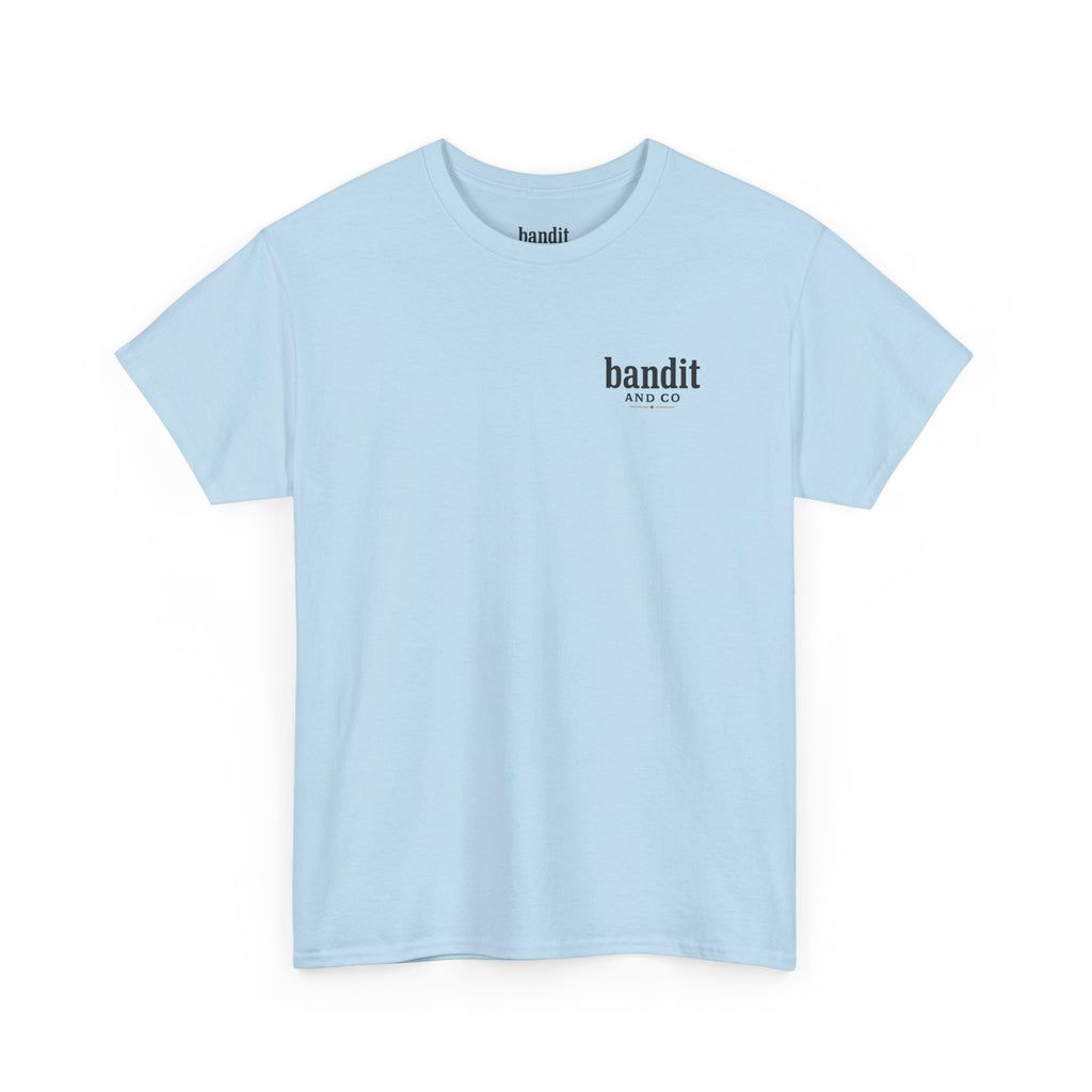 Bandit & Co. Unisex Heavy Cotton Tee, Casual Style, Graphic T-Shirt, Gift for Collectors, Everyday Wear, Cool Streetwear
