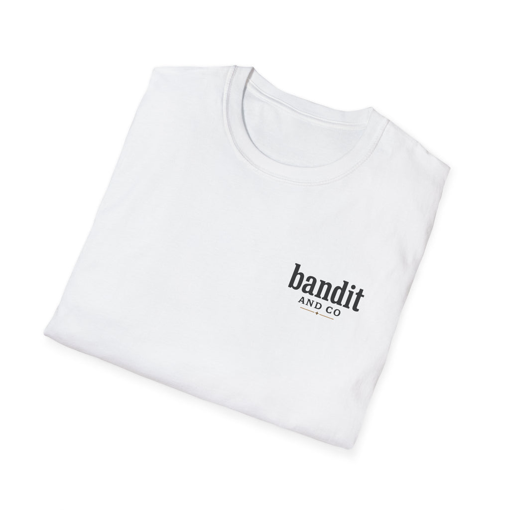 Western Cowboy Graphic T-Shirt, Perfect for Casual Outings, Gifts, or Celebrations, Vintage Bandit Design