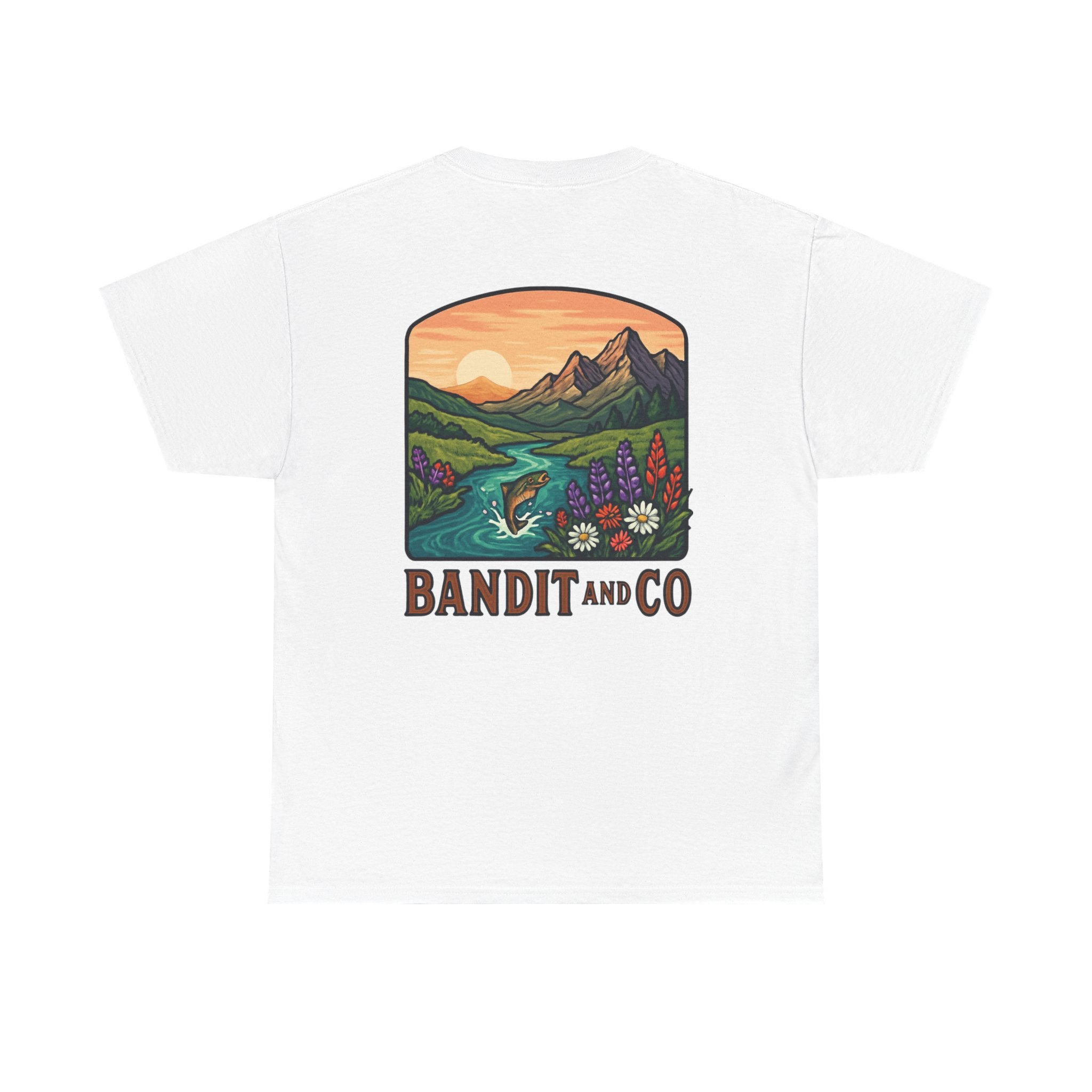 Nature-Inspired Unisex Heavy Cotton Tee - Cozy Outdoor Vibes for Adventure Lovers, Gift for Camping, Hiking, and Nature Enthusiasts
