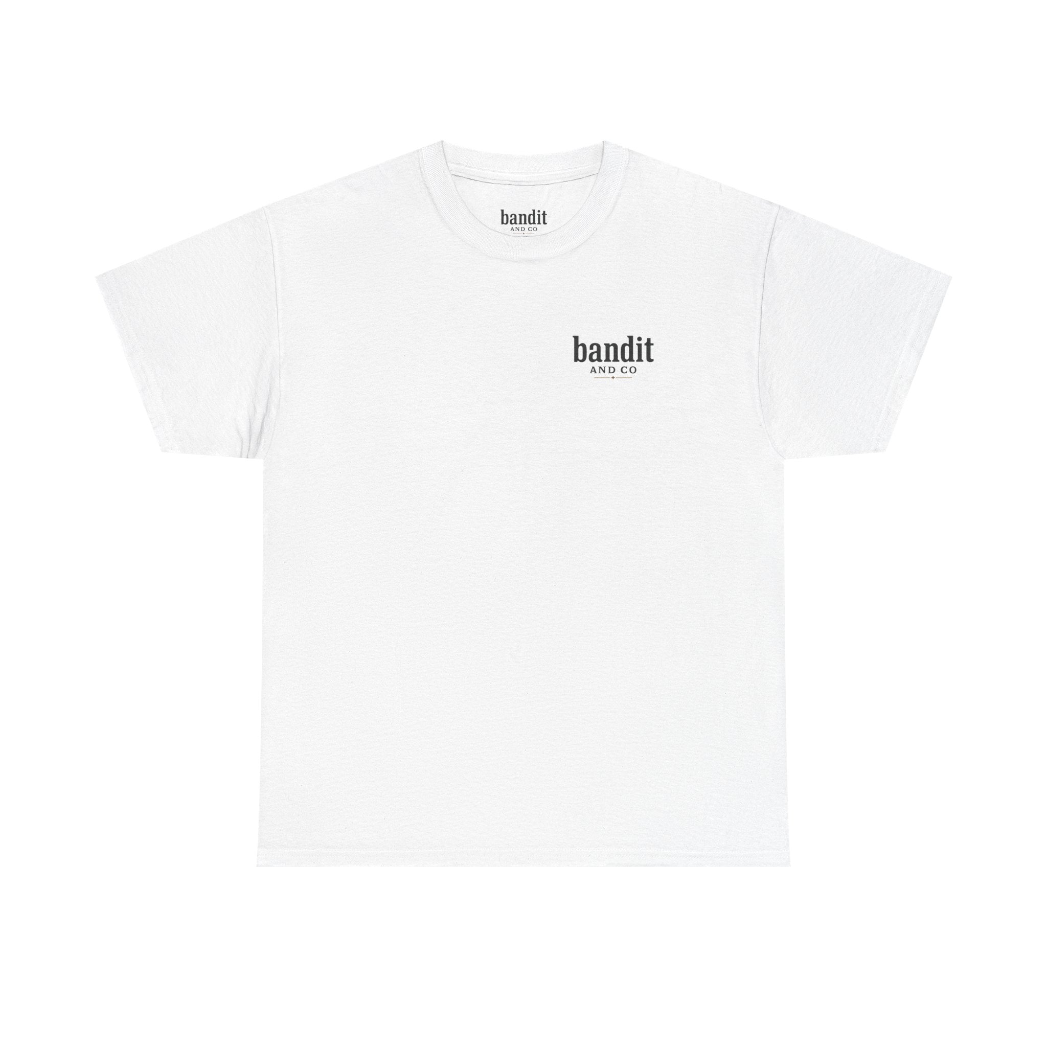Bandit & Co. Unisex Heavy Cotton Tee, Casual Style, Graphic T-Shirt, Gift for Collectors, Everyday Wear, Cool Streetwear