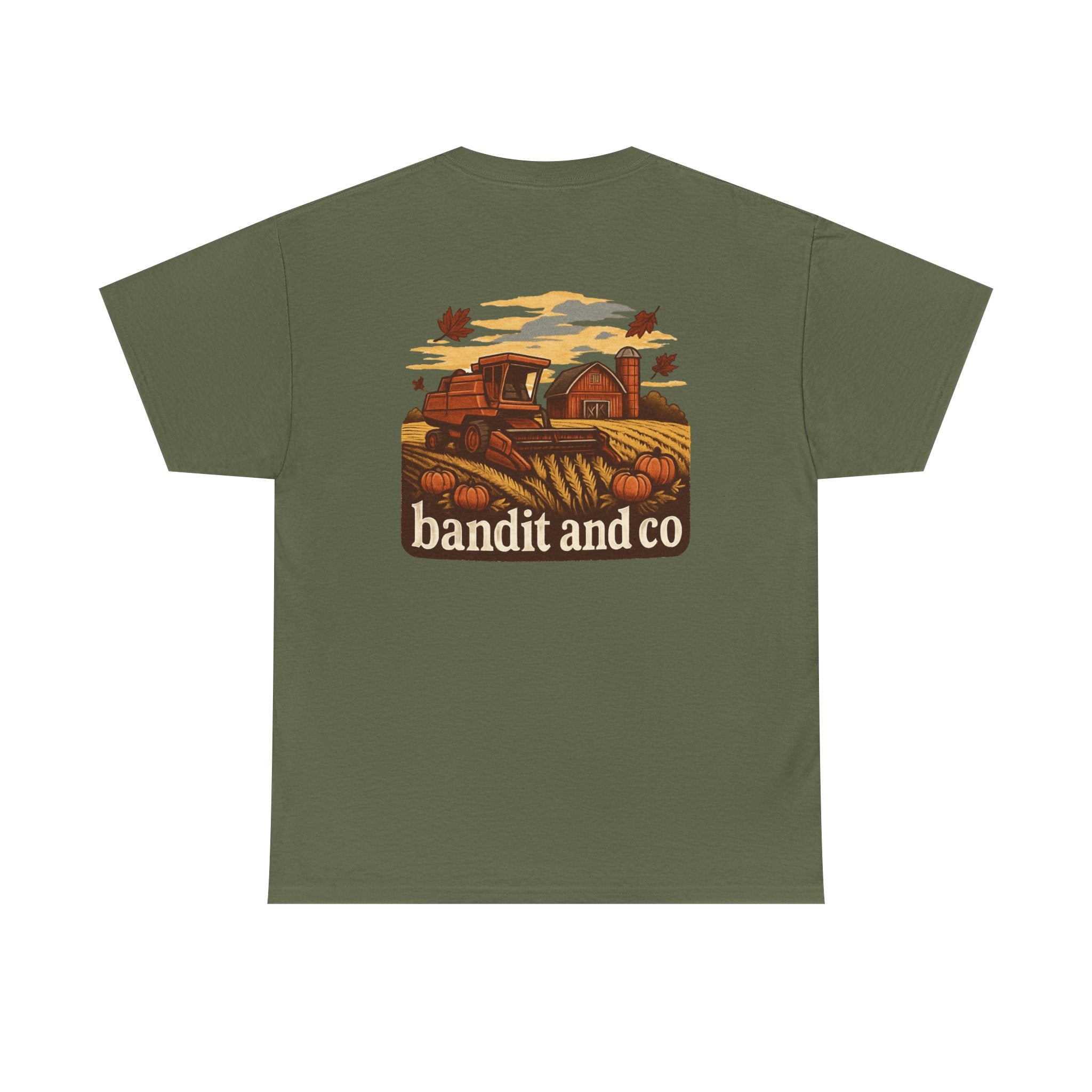 Autumn Harvest Unisex Heavy Cotton Tee, Casual Fall Shirt, Pumpkin Patch Tee, Vintage Farm Tee, Gift for Farmers, Fall Apparel
