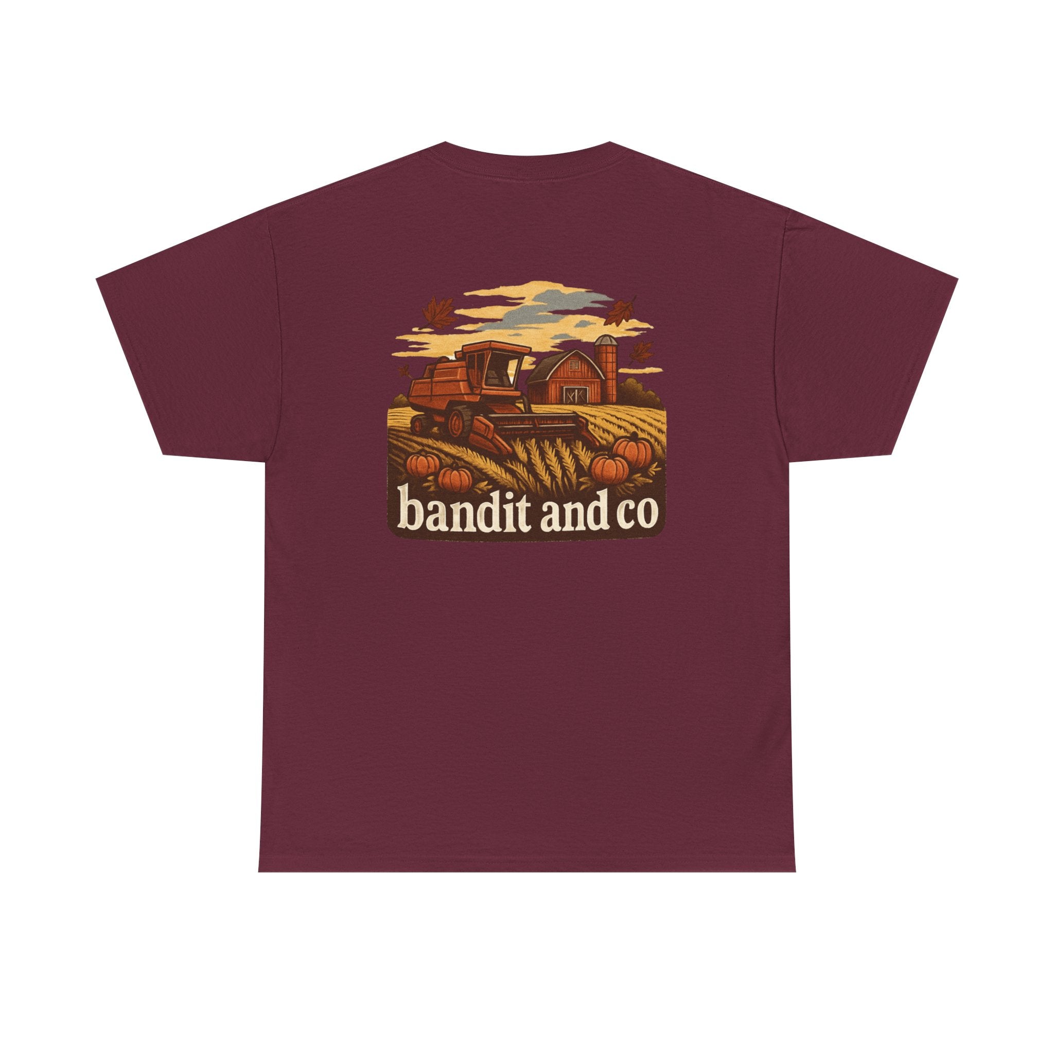 Autumn Harvest Unisex Heavy Cotton Tee, Casual Fall Shirt, Pumpkin Patch Tee, Vintage Farm Tee, Gift for Farmers, Fall Apparel