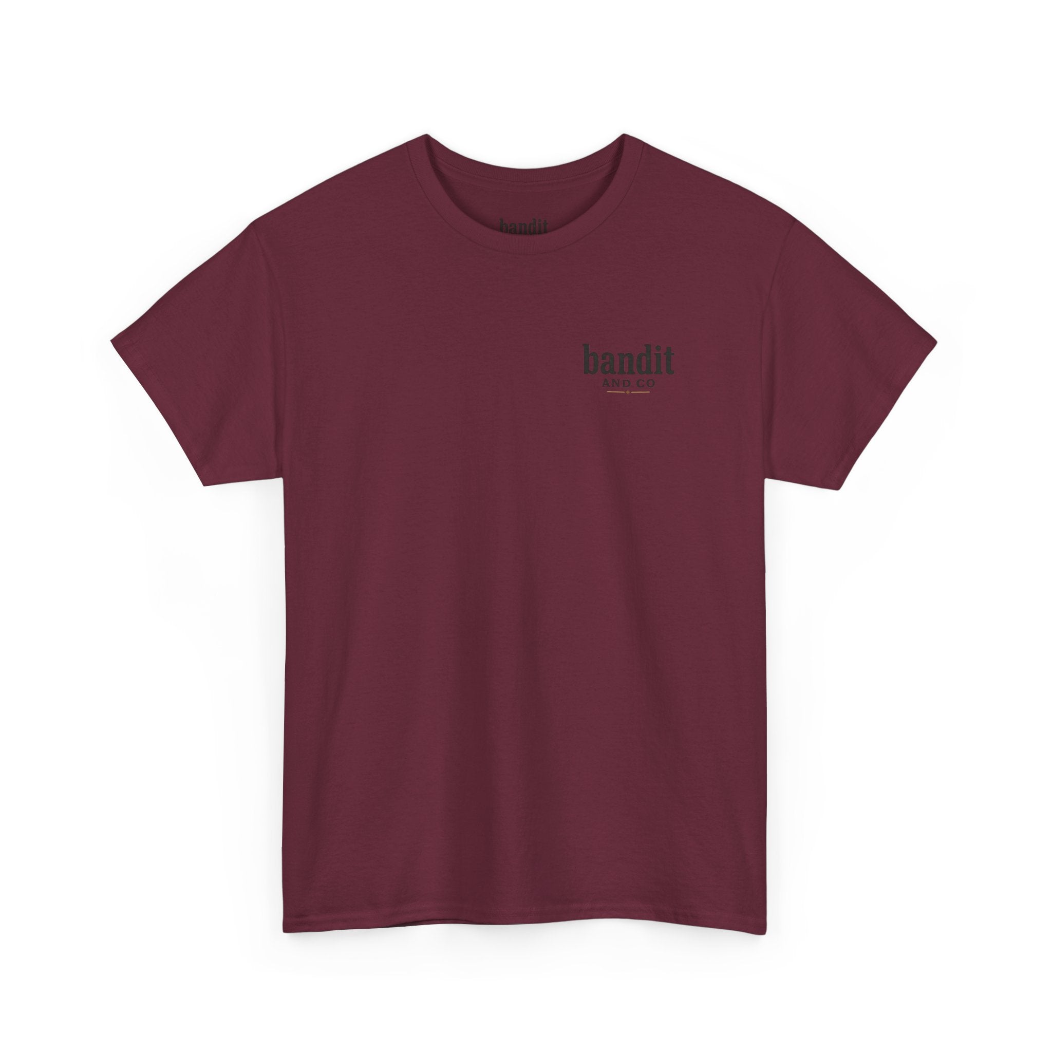 Bandit & Co. Unisex Heavy Cotton Tee, Casual Style, Graphic T-Shirt, Gift for Collectors, Everyday Wear, Cool Streetwear
