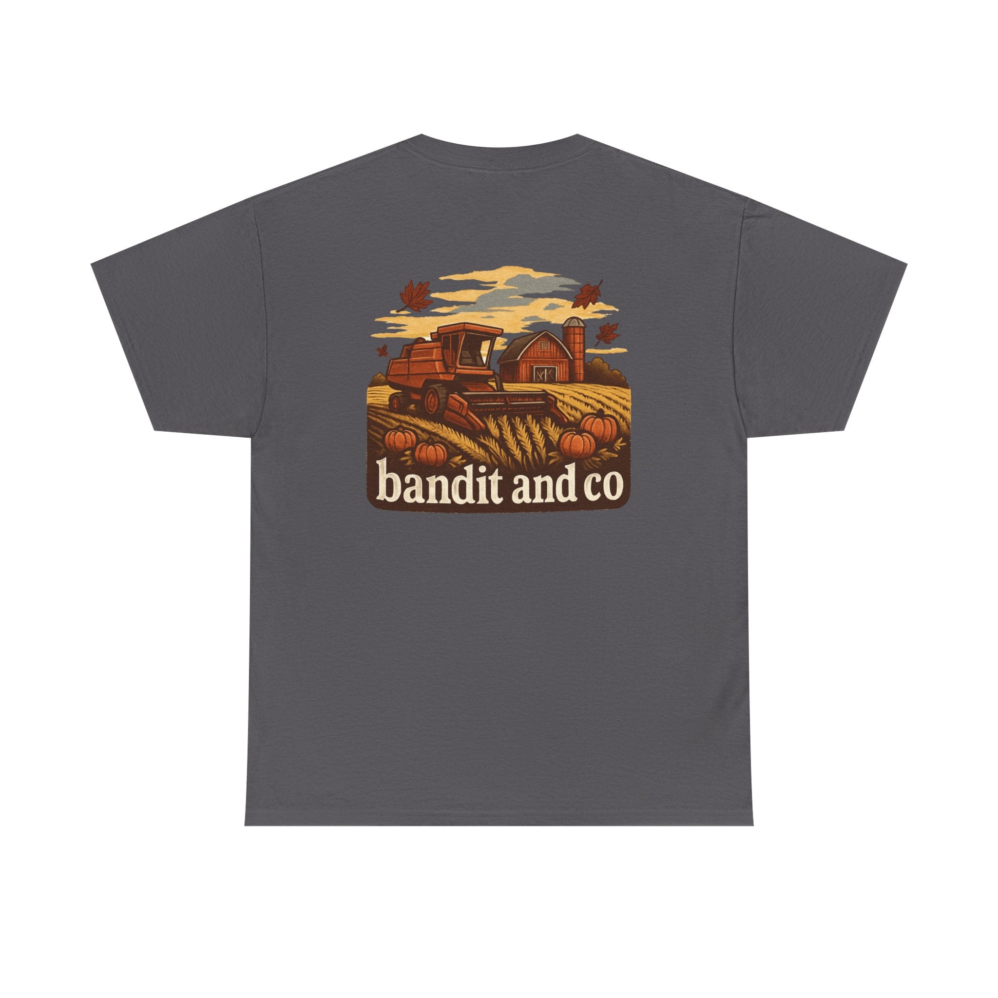 Autumn Harvest Unisex Heavy Cotton Tee, Casual Fall Shirt, Pumpkin Patch Tee, Vintage Farm Tee, Gift for Farmers, Fall Apparel